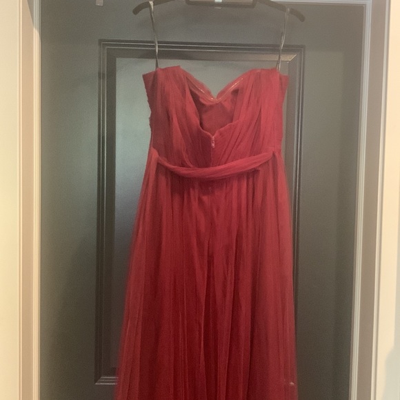 Jenny Yoo Burgundy Bridesmaids Dress - Picture 4 of 9